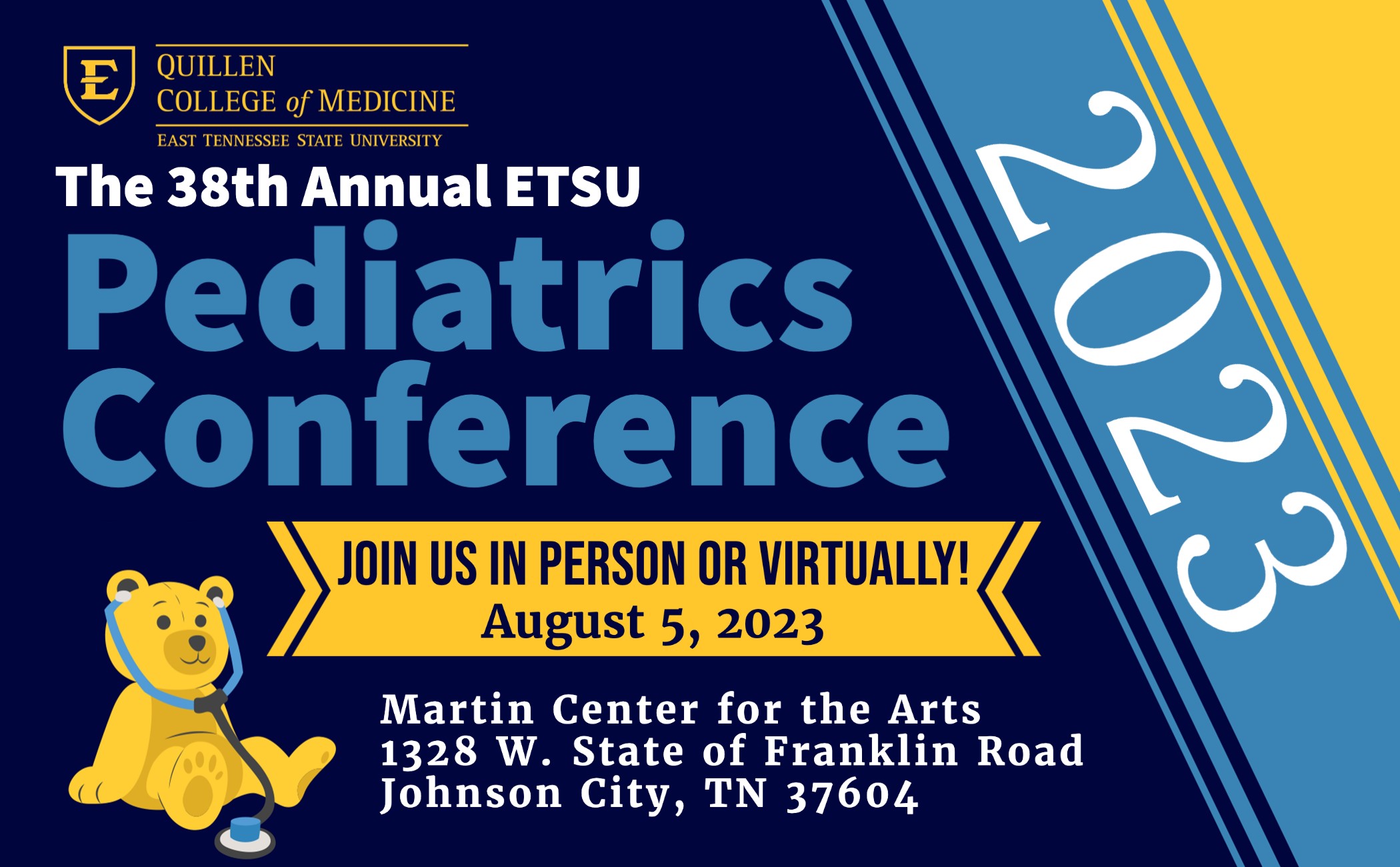 38th Annual ETSU Pediatrics Conference Banner