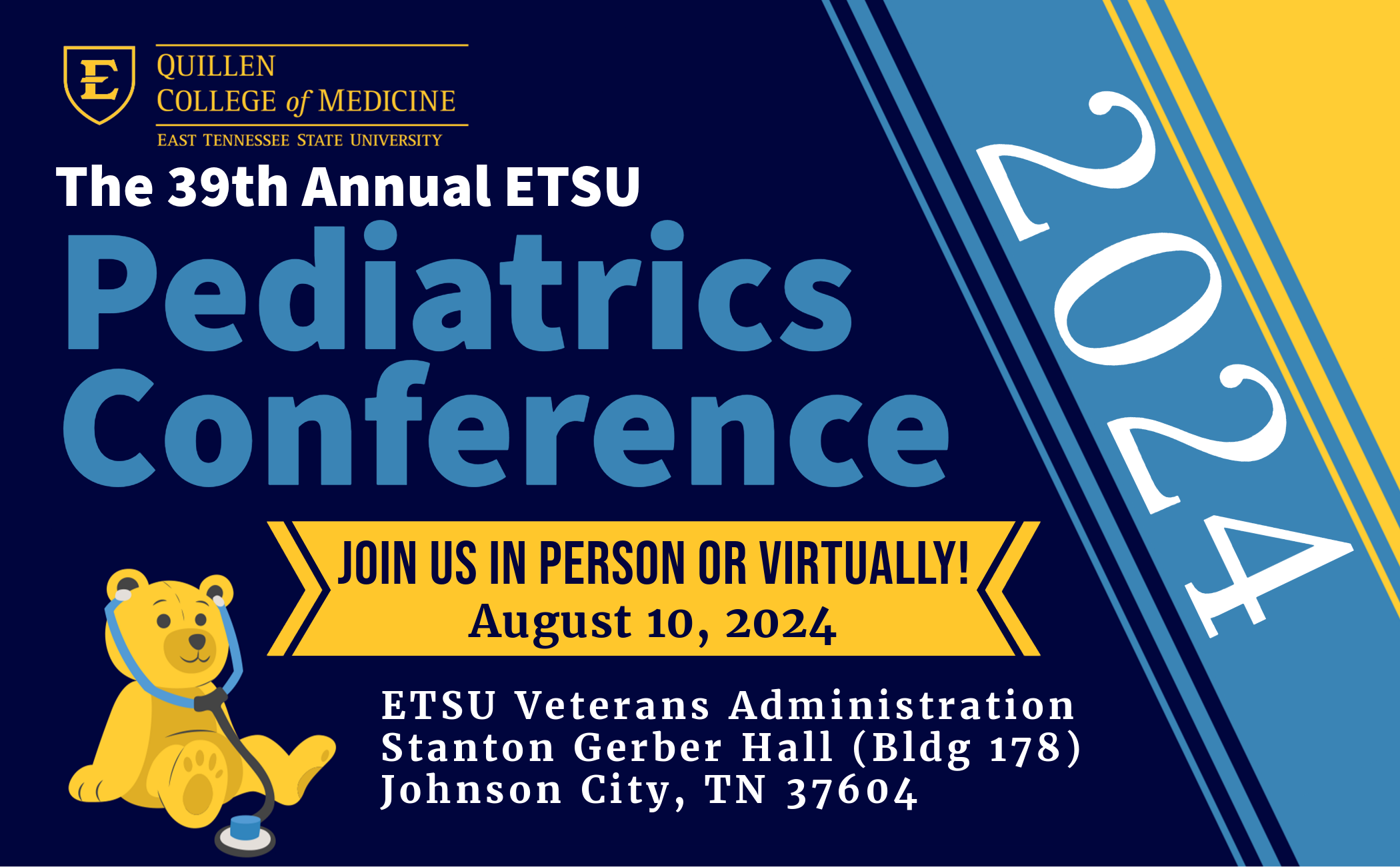 39th Annual ETSU Pediatrics Conference Banner