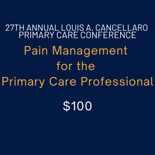 Pain Management for the Primary Care Professional Banner