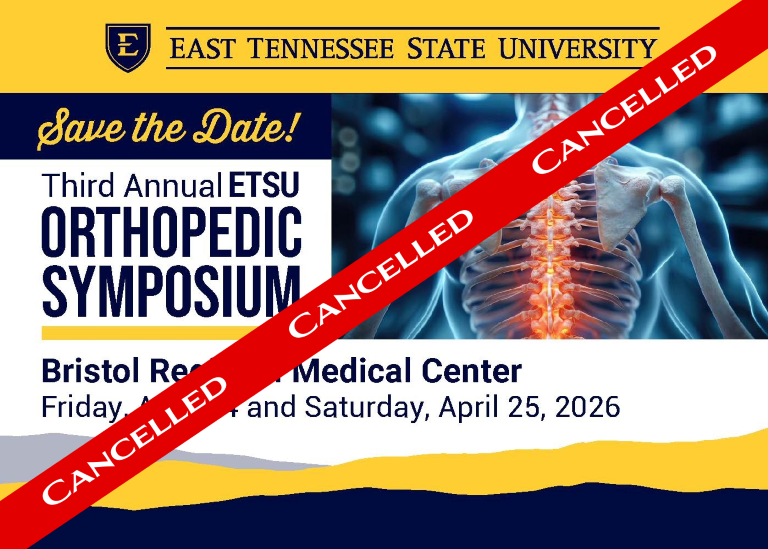 Third Annual ETSU Orthopedic Symposium (2026) Banner